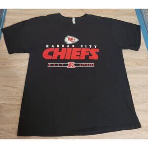 NFL Kansas City Chiefs Black Men's T-shirt Size XL Pre-owned Football AFC
